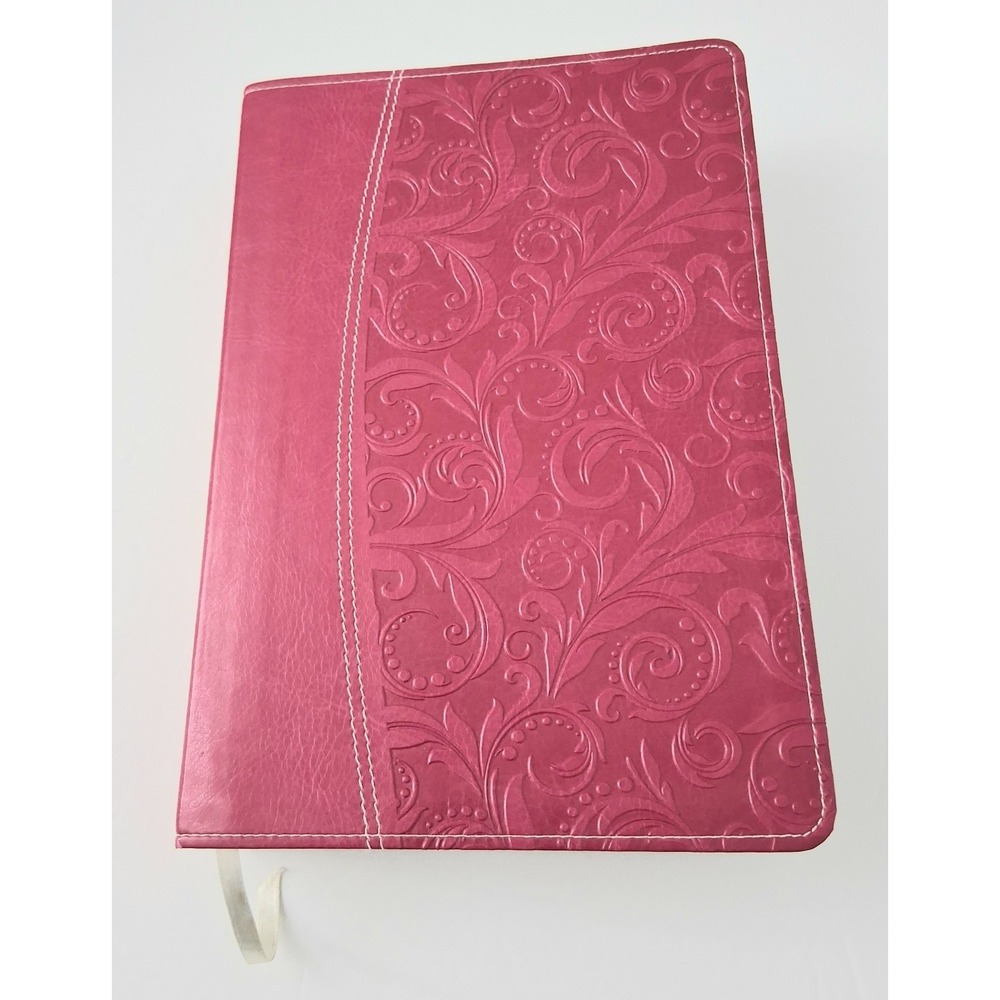 NIV Life Application Study Bible Second Ed Pink Leathersoft Red Letter Index Tab